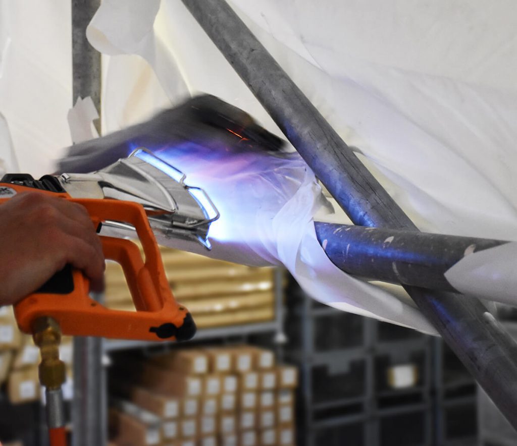 Soudure d'un film thermo rétractable