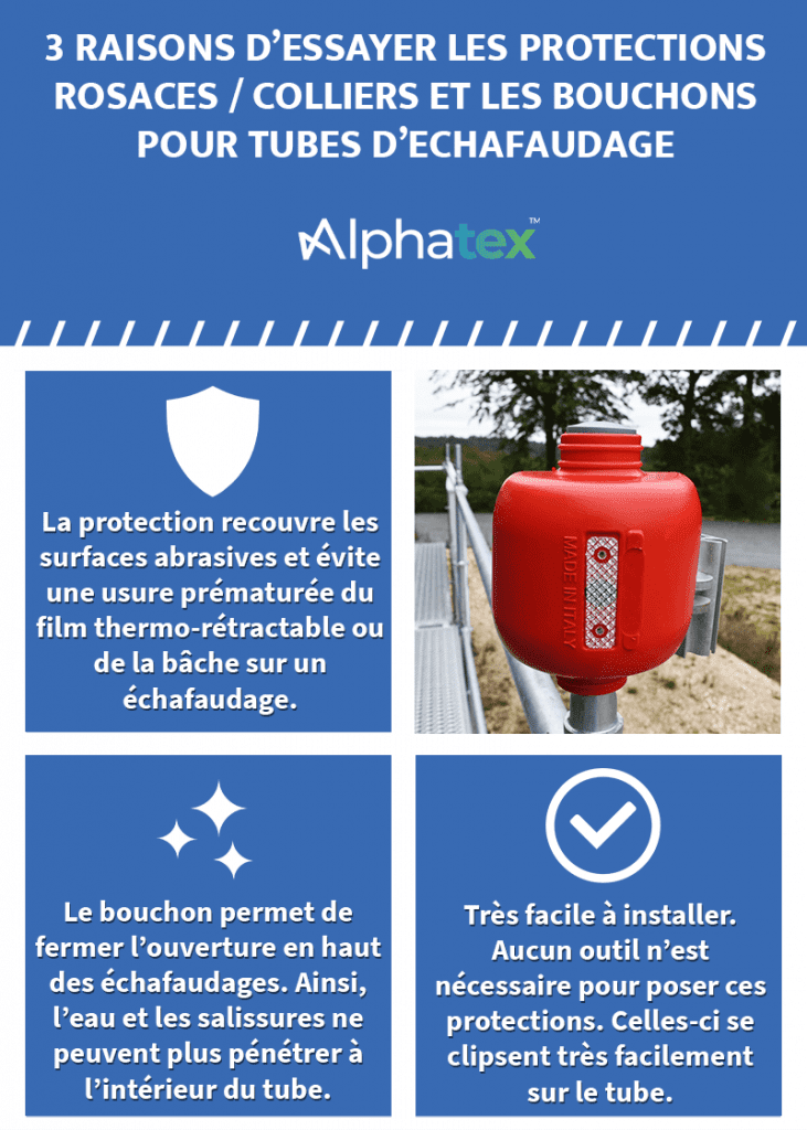 Trois raisons d'essayer les protections de rosace / colliers et bouchons pour tube d'échafaudage