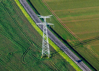 Filet de protection pour peinture des pylônes